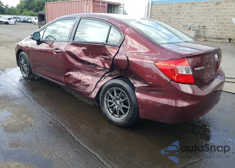 2012 Honda Civic Lx z USA, uszkodzony, nr VIN 19XFB2F58CE385953